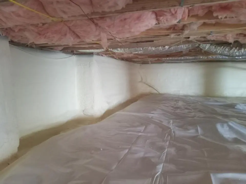 Crawl space encapsulation with closed-cell spray foam for Roof Maintenance in Nether Providence